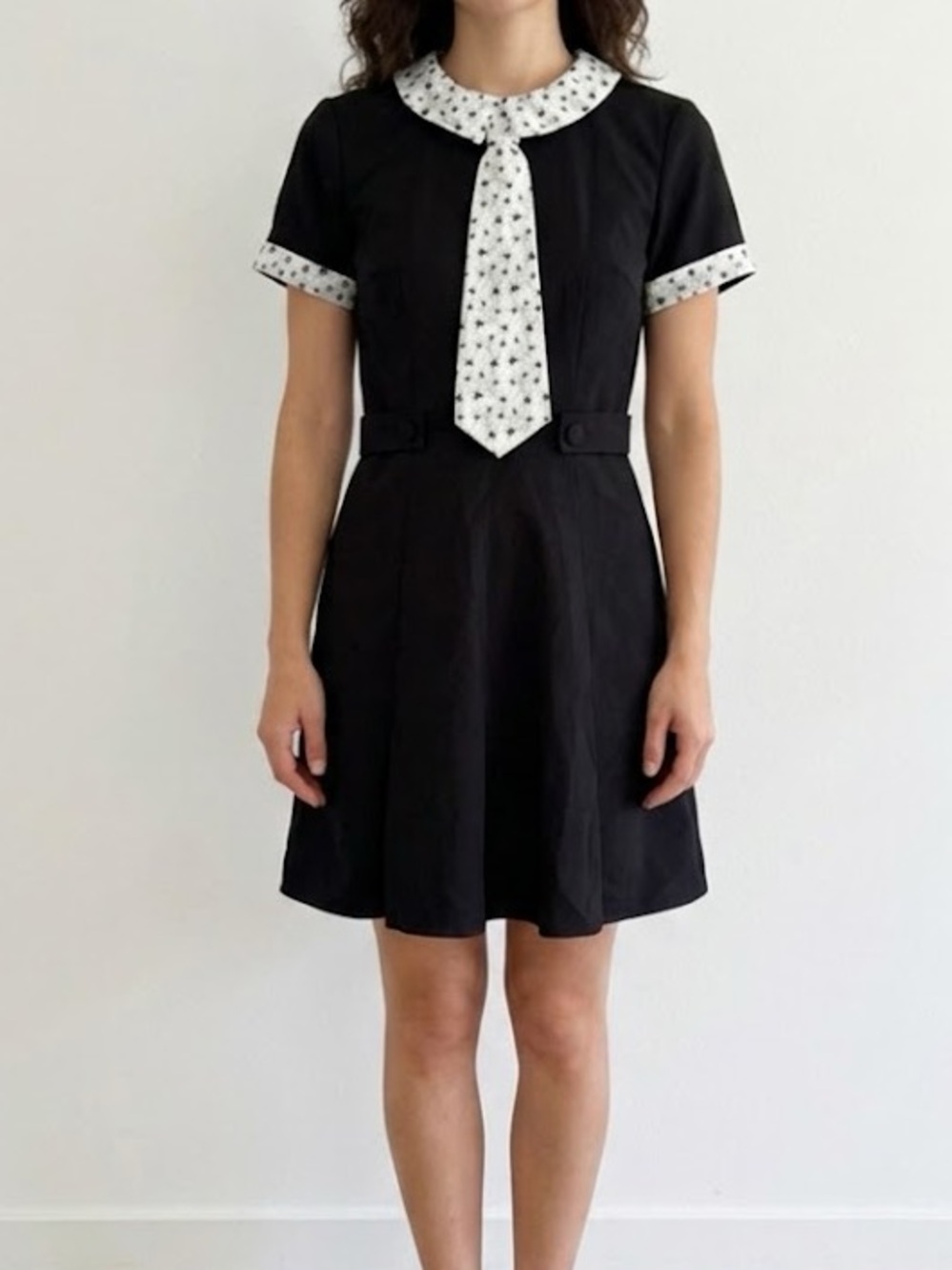 Unique Vintage x Smak Parlour Spider Print Mini A Line Dress XS
